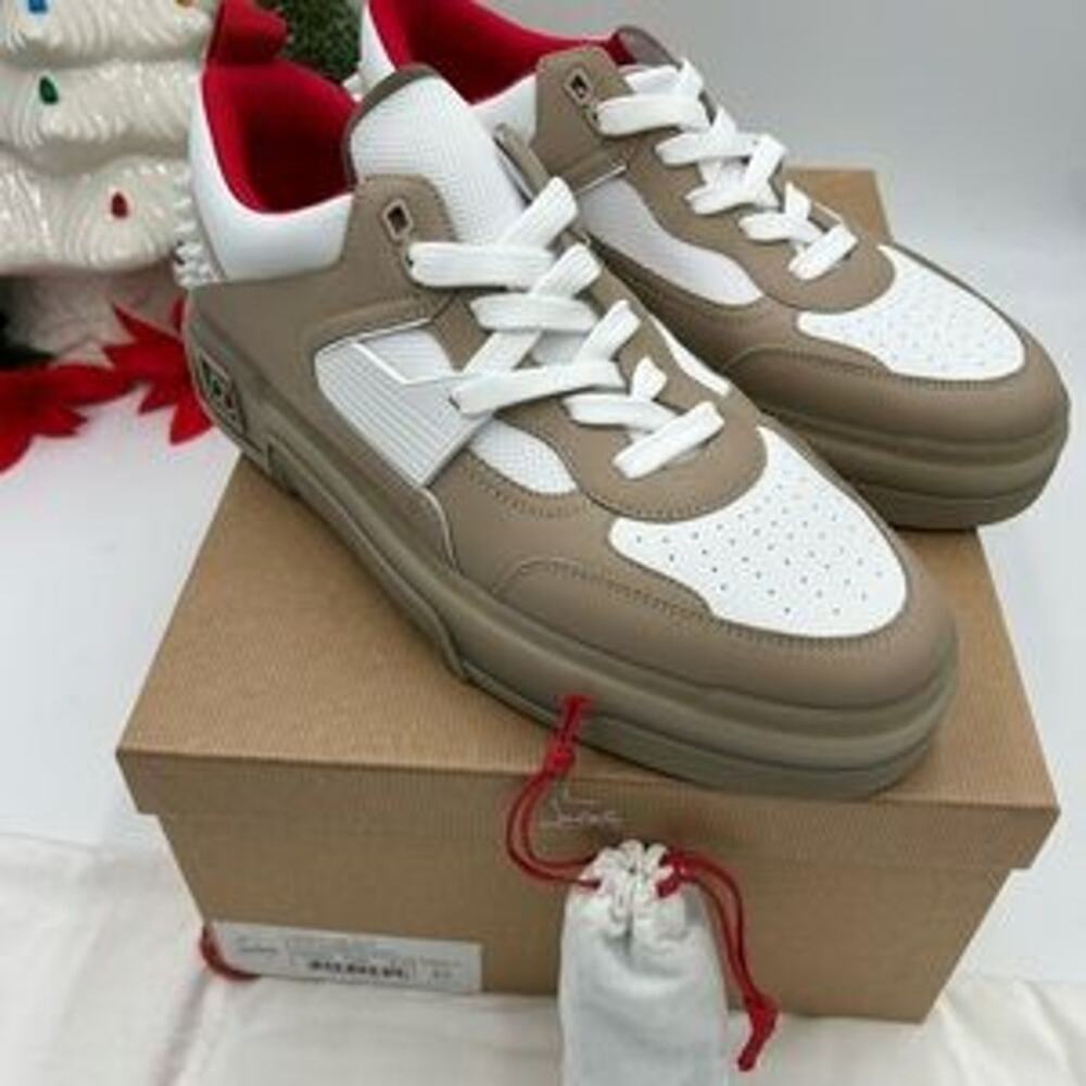 SOLD Christian Louboutin Astroloubi low top sneakers Leather trimmed size 45 - Picture 11 of 12